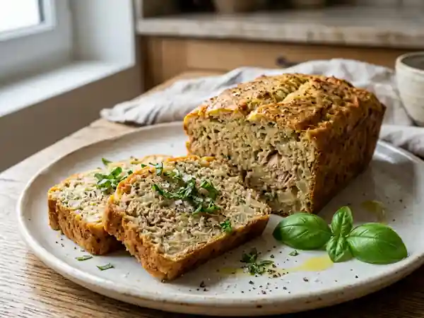 Pain de thon moelleux au basilic frais - Photo de présentation
