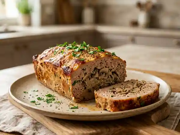 Pain de veau aux champignons fondants : recette gourmande et facile - Photo de présentation