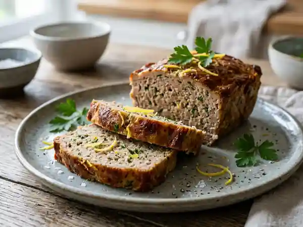 Pain de veau fondant au zeste de citron - Photo de présentation