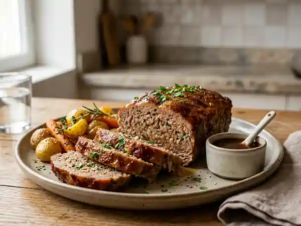 Pain de viande moelleux au bœuf - Photo de présentation