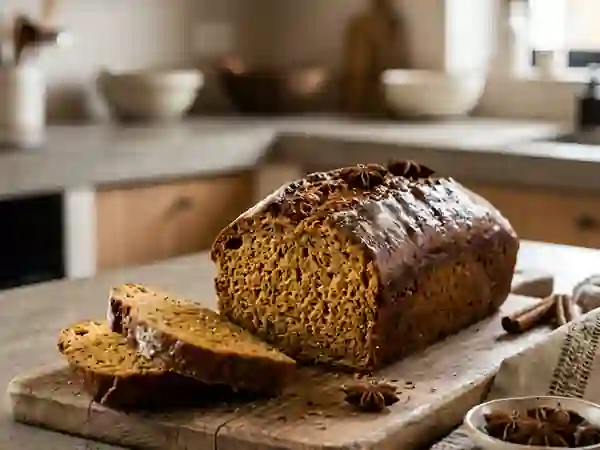 Pain d'épices fondant à l'anis et miel - Photo de présentation