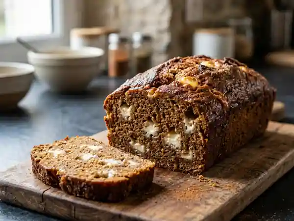 Pain d'épices moelleux au fromage de chèvre et cannelle - Photo de présentation