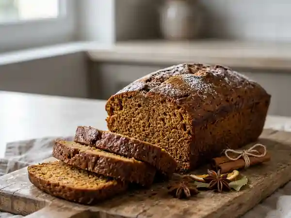 Pain d'épices fondant aux épices douces - Photo de présentation
