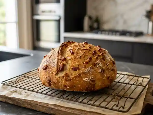 Pain croustillant aux lardons fumés - Photo de présentation