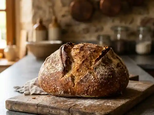 Pain artisanal à la croûte craquante - Photo de présentation