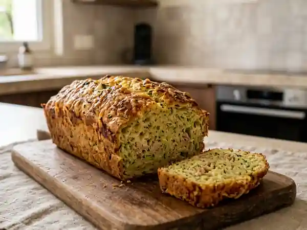 Pain moelleux de courgette au thon, recette facile et gourmande - Photo de présentation