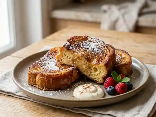 Pain Perdu aux Épices Douces : Recette Facile et Gourmande - Photo de présentation