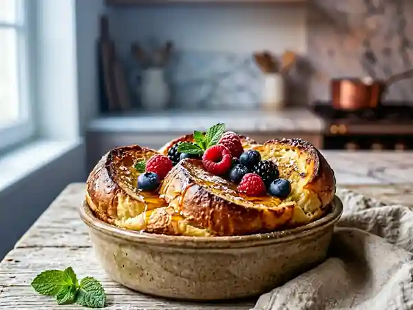 Pain Perdu Soufflé au Fromage Blanc : Recette Gourmande et Facile - Photo de présentation