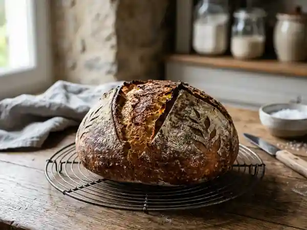 Miche croustillante à la mie tendre - Photo de présentation