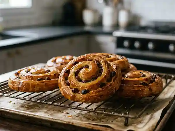 Pains aux raisins moelleux et gourmands pour un goûter parfait - Photo de présentation