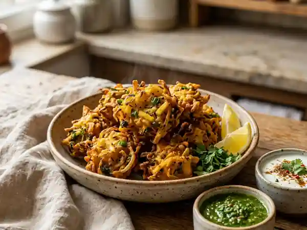 Pakoras de légumes croustillants au cumin - Photo de présentation