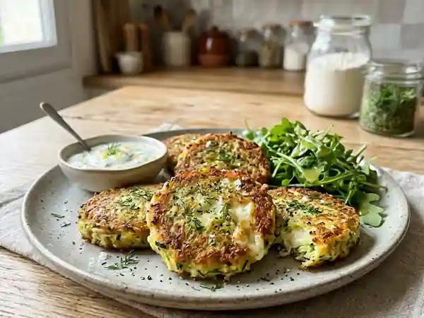 Palets de courgettes fondants au Carré frais : recette facile et gourmande - Photo de présentation