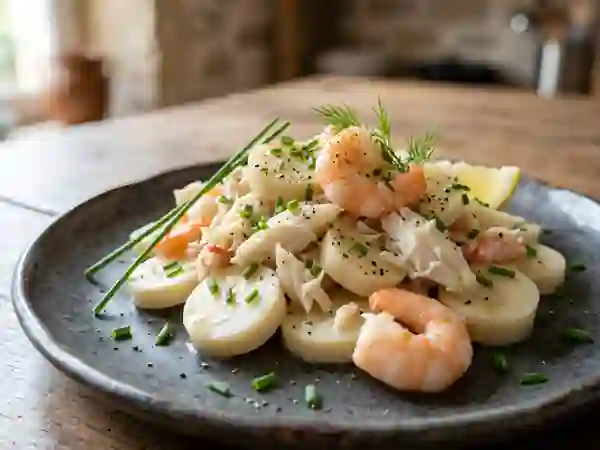 Palmiers Fondants au Crabe et Crevettes - Photo de présentation