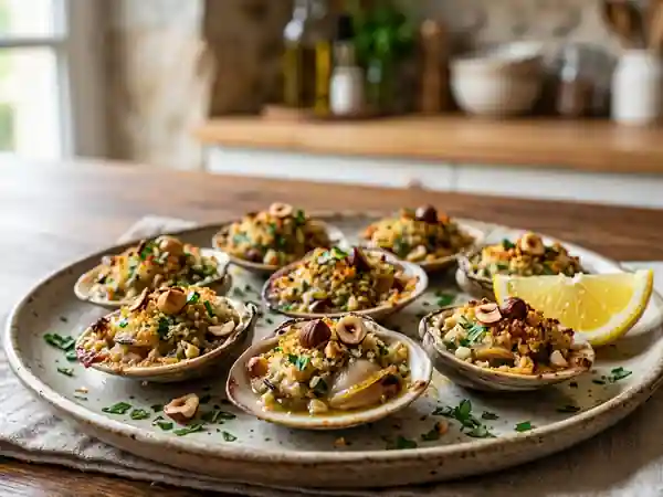 Palourdes gratinées au beurre de noisettes - Photo de présentation