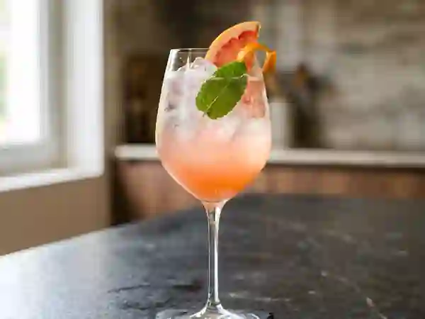 Pamplemousse pétillant à la menthe fraîche - Photo de présentation