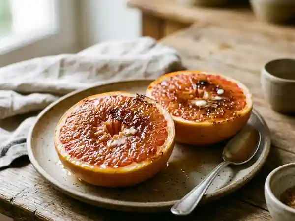 Pamplemousse Gratiné au Sucre Roux et Beurre - Photo de présentation