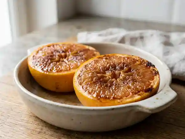 Pamplemousses rôtis au sucre cannelle - Photo de présentation
