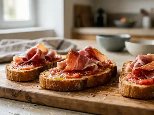 Pan con tomate croustillant au Serrano - Photo de présentation