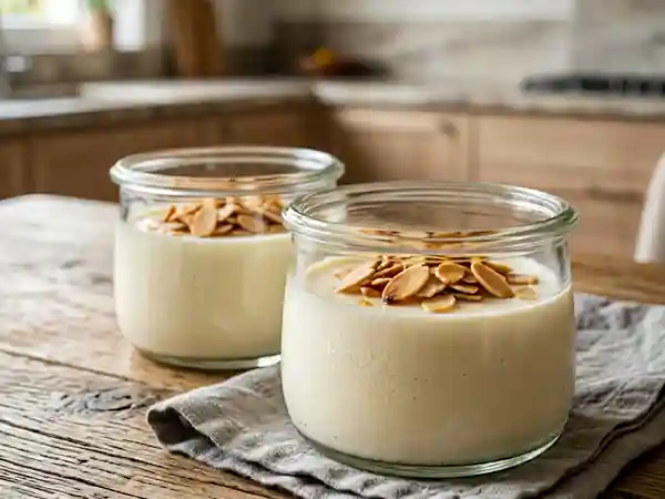 Panacotta crémeuse à l'Amaretto : dessert italien gourmand et facile - Photo de présentation