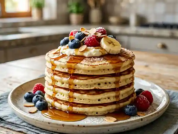 Pancakes nuage à la ricotta - Photo de présentation