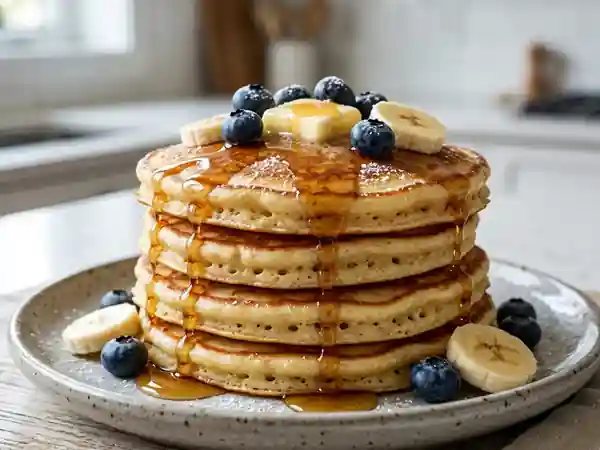 Pancakes moelleux et rapides pour un petit déjeuner gourmand - Photo de présentation
