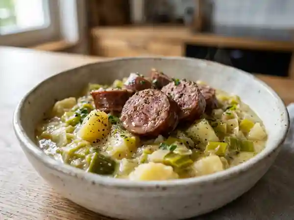 Papet Vaudois Fondant et Saucisse Fumée - Photo de présentation