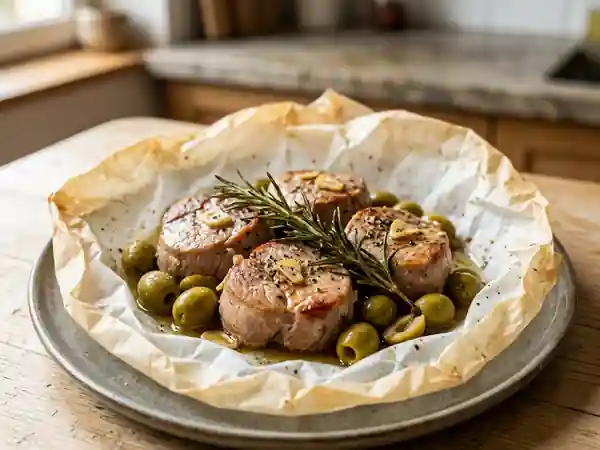 Porc fondant aux olives et romarin - Photo de présentation