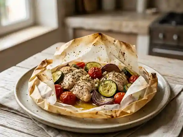 Poulet méridional fondant aux légumes du soleil - Photo de présentation