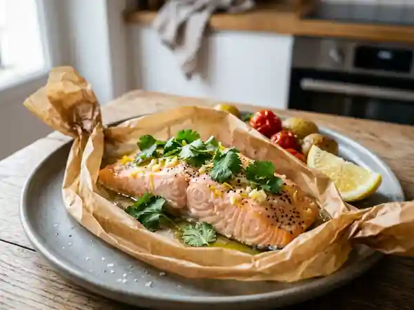 Saumon fondant au citron et coriandre - Photo de présentation