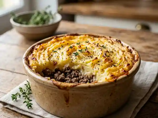 Parmentier de sanglier onctueux à l'ail rôti - Photo de présentation