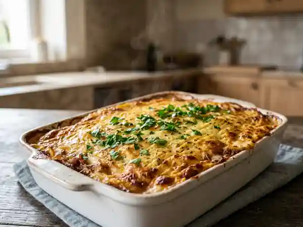 Parmentier de canard confit et purée onctueuse - Photo de présentation