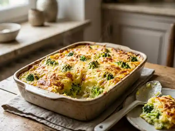 Parmentier gourmand aux brocolis et purée onctueuse - Photo de présentation
