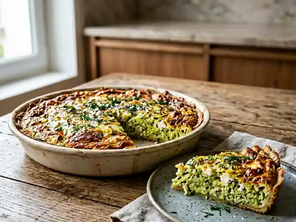 Paschtida aux courgettes : tarte salée israélienne savoureuse - Photo de présentation