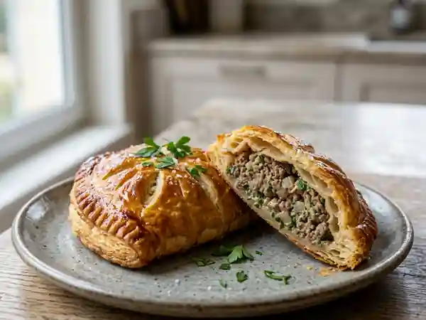 Pastis landais à l'agneau et pâte feuilletée - Photo de présentation