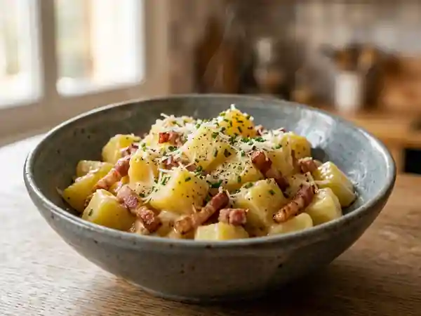 Patates Carbonara Gourmandes : Recette Facile et Savoureuse - Photo de présentation