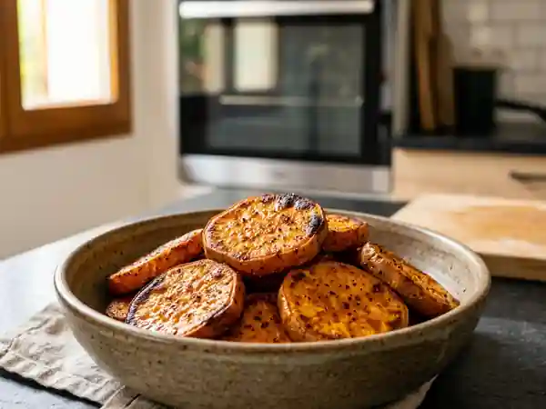 Patates douces grillées croustillantes et savoureuses - Photo de présentation