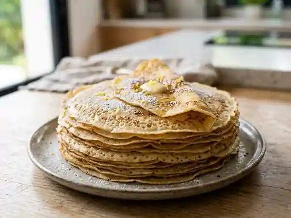 Crêpes souples et fondantes à la vanille - Photo de présentation