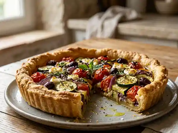 Pâte à tarte maison à l'huile d'olive : recette facile et rapide - Photo de présentation