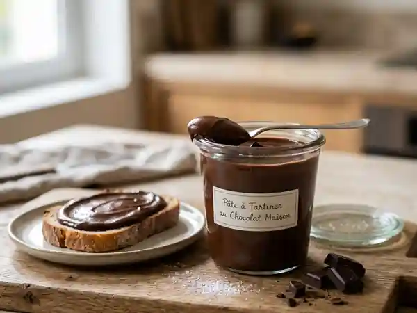 Pâte à tartiner au chocolat maison facile et rapide - Photo de présentation