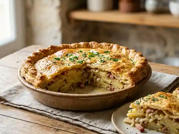 Pâté aux pommes de terre bourbonnais traditionnel - Photo de présentation