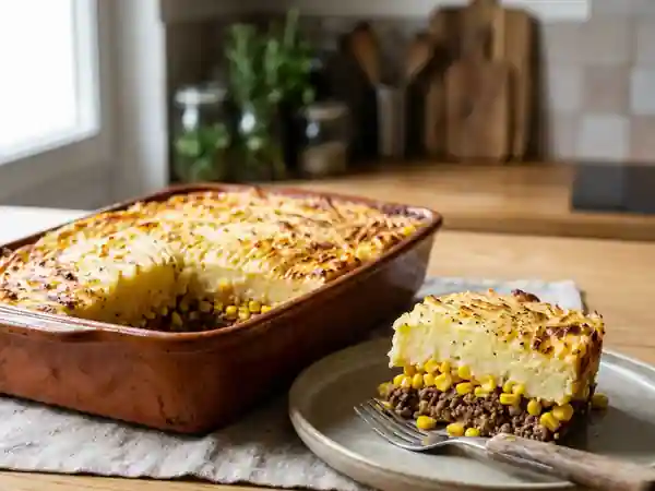 Pâté chinois fondant et sa purée onctueuse - Photo de présentation