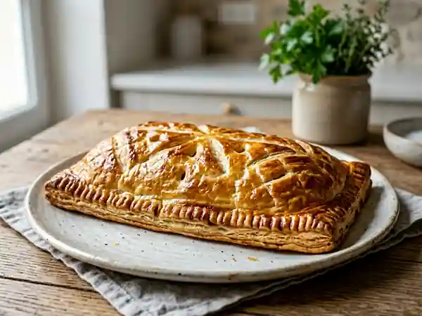 Pâté de poisson feuilleté et croustillant - Photo de présentation