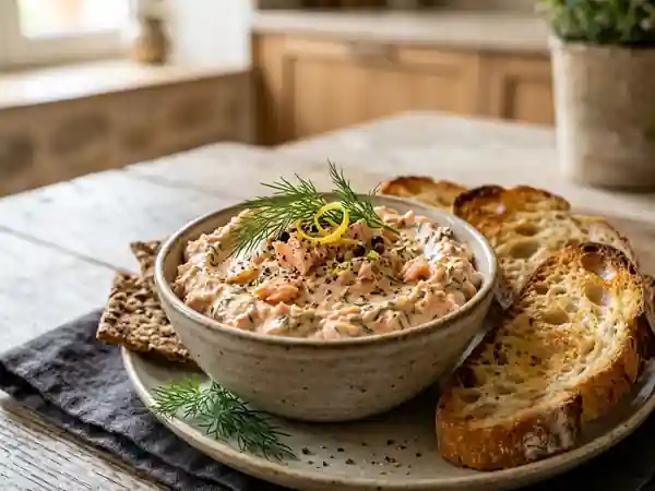 Pâté de saumon fondant à l'aneth - Photo de présentation