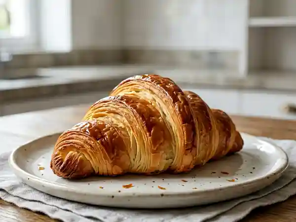 Pâte feuilletée levée au beurre frais - Photo de présentation