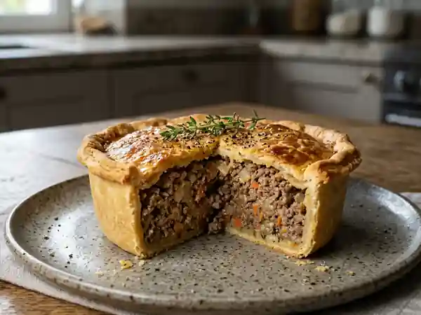 Pâté paysan au bœuf fondant et croustillant - Photo de présentation