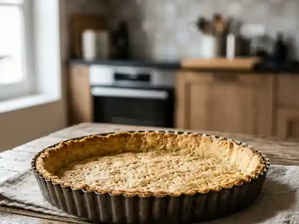 Pâte sablée maison parfaite pour tarte au chocolat - Photo de présentation