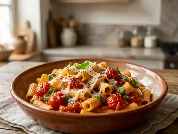 Paste e Pezzle aux Tomates Cerises et Basilic - Photo de présentation