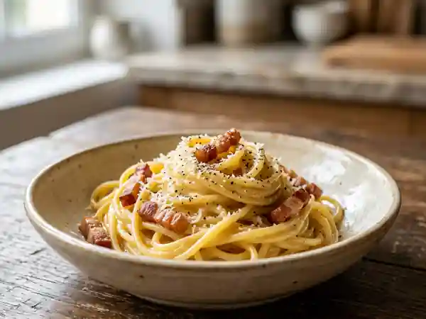 Spaghettis Carbonara Crémeux - Photo de présentation