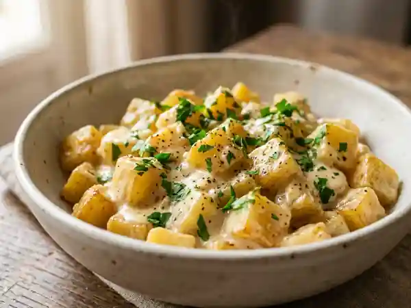 Patia aux Pommes de Terre à la Crème : Recette Savoureuse et Facile - Photo de présentation