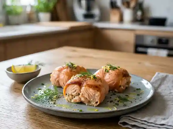 Paupiettes de Saumon Fondantes aux Crevettes - Photo de présentation